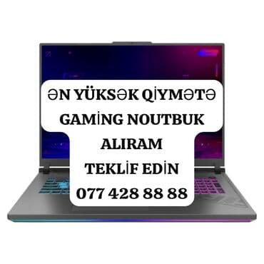 YÜKSƏK QİYMƏTƏ NOUTBUK ALIRAM lalafo.az -da YÜKSƏK QİYMƏTƏ NOUTBUK ALIRAM