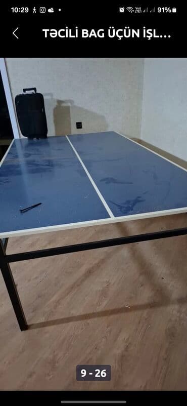 Stolüstü tenis masası 'idial vəziyyətdə 'çox möhkəm materialdan lalafo.az -da Stolüstü tenis masası 'idial vəziyyətdə 'çox möhkəm materialdan