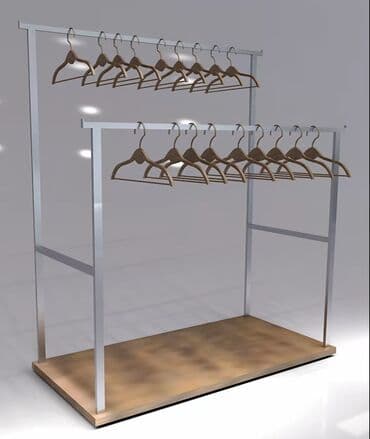 Mağaza üçün metal paltar asqısı stendləri - Dizayn: Minimalist və lalafo.az -da Mağaza üçün metal paltar asqısı stendləri - Dizayn: Minimalist və