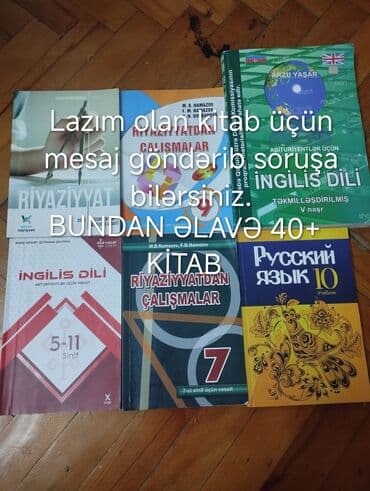 Test kitabları liseylər, məktəblər, universitetlər, magistratura və.s lalafo.az -da Test kitabları liseylər, məktəblər, universitetlər, magistratura və.s