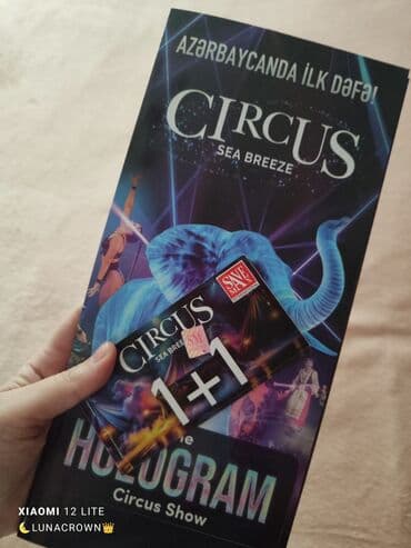 Sirk üçün 8 pulsuz giriş "Sea Breeze " lalafo.az -da Sirk üçün 8 pulsuz giriş "Sea Breeze "