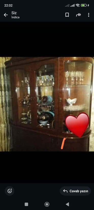 Şüşəli dolab vitrini lalafo.az -da Şüşəli dolab vitrini