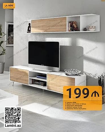 Düz TV altlığı, Polkalı, Laminat lalafo.az -da Düz TV altlığı, Polkalı, Laminat