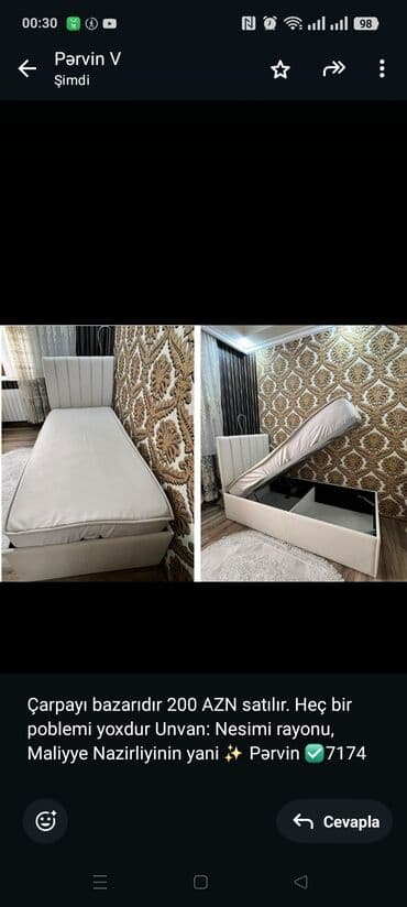 Təknəfərlik çarpayı lalafo.az -da Təknəfərlik çarpayı