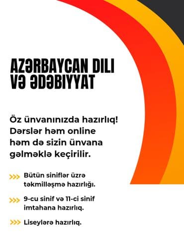 Dərslər ünvana gəlməklə keçirilə bilər. Münasib qiymətə öz evinizdə lalafo.az -da Dərslər ünvana gəlməklə keçirilə bilər. Münasib qiymətə öz evinizdə
