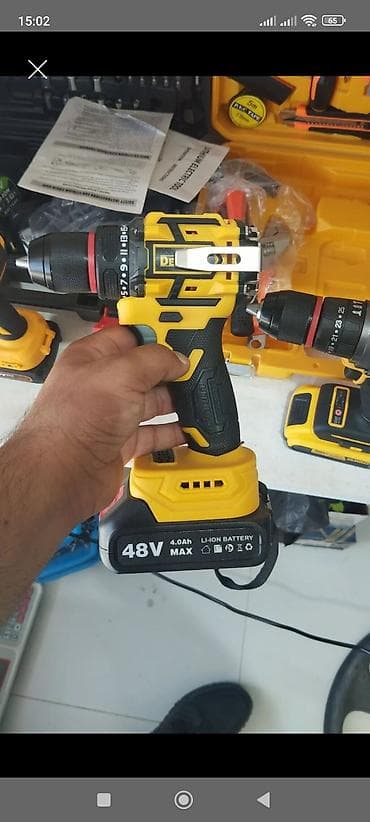 Akkumulyatorlu vintqıran/şurupovört - Gərginlik: 48V MAX - Batareya lalafo.az -da Akkumulyatorlu vintqıran/şurupovört - Gərginlik: 48V MAX - Batareya