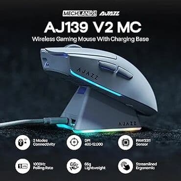 AJAZZ AJ 139 V2 MC Gaming mouse ●Sensor : PAW 3311 ●Connect: Kabel lalafo.az -da AJAZZ AJ 139 V2 MC Gaming mouse ●Sensor : PAW 3311 ●Connect: Kabel