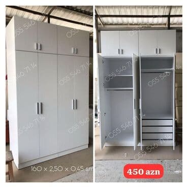 Yeni, 4 qapılı Düz dolab, Şifonyer lalafo.az -da Yeni, 4 qapılı Düz dolab, Şifonyer