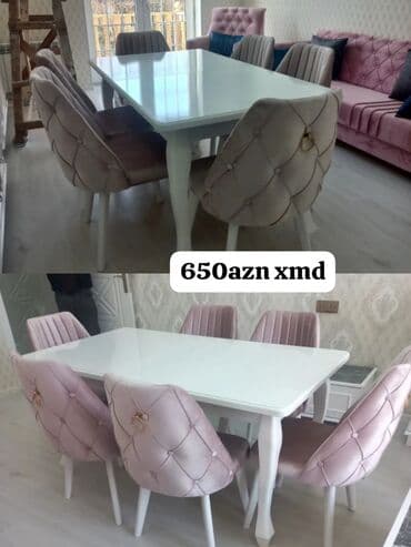 Qonaq otağı üçün, Yeni, Açılmayan, Dördbucaq masa, 6 stul lalafo.az -da Qonaq otağı üçün, Yeni, Açılmayan, Dördbucaq masa, 6 stul
