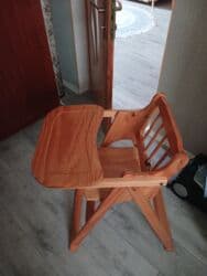 Taxta uşaq yemək stulu - Material: tam ağac, cilalanmış səth - lalafo.az -da Taxta uşaq yemək stulu - Material: tam ağac, cilalanmış səth -