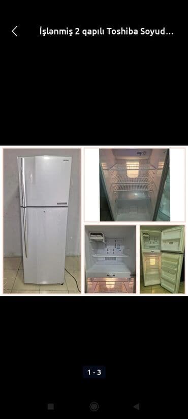2 qapılı Toshiba Soyuducu Satılır, rəng - Ağ lalafo.az -da 2 qapılı Toshiba Soyuducu Satılır, rəng - Ağ
