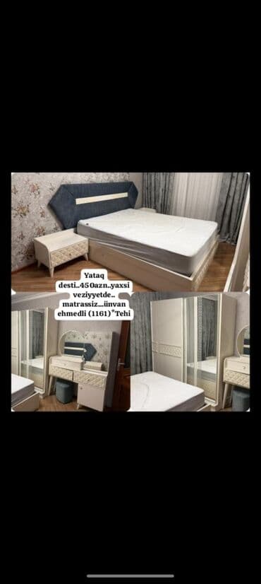 2 təknəfərlik çarpayı, Dolab, 2 tumba, Komod lalafo.az -da 2 təknəfərlik çarpayı, Dolab, 2 tumba, Komod