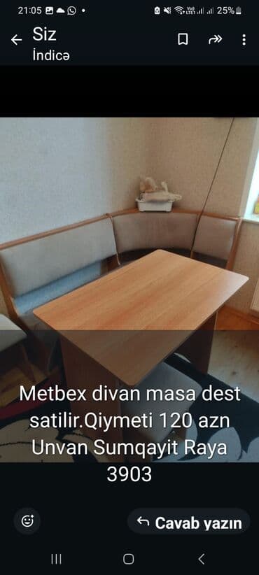 Künc divan, Mətbəx üçün, Açılmayan lalafo.az -da Künc divan, Mətbəx üçün, Açılmayan
