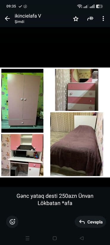 Gənc yataq desti 250azn Ünvan Lökbatan *afa lalafo.az -da Gənc yataq desti 250azn Ünvan Lökbatan *afa