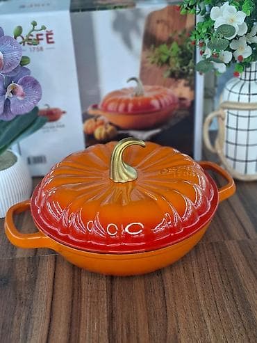 Qazan, rəng - Narıncı, Çuqun, 5-dən çox l, 24 sm lalafo.az -da Qazan, rəng - Narıncı, Çuqun, 5-dən çox l, 24 sm