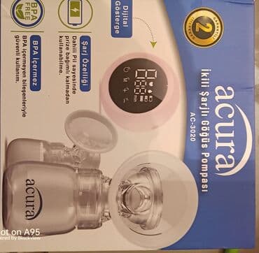 Acura AC-3020 – İkili Şarjlı Döş (Süd) Pompası - İkili quruluş: eyni lalafo.az -da Acura AC-3020 – İkili Şarjlı Döş (Süd) Pompası - İkili quruluş: eyni