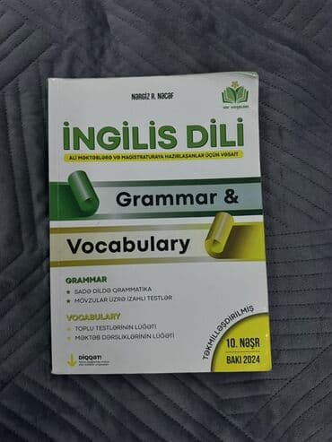 Məhsul: İngilis Dili – Grammar & Vocabulary (Nərgiz R. Nəcəf) lalafo.az -da Məhsul: İngilis Dili – Grammar & Vocabulary (Nərgiz R. Nəcəf)