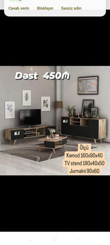 Yeni, Jurnal masası, Komod, TV altlığı lalafo.az -da Yeni, Jurnal masası, Komod, TV altlığı