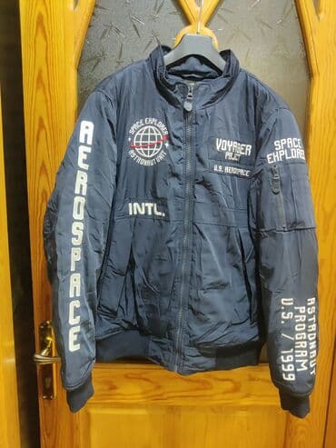 Space Explorer temalı bomber gödəkçə - Rəng: tünd göy (navy) - Üslub lalafo.az -da Space Explorer temalı bomber gödəkçə - Rəng: tünd göy (navy) - Üslub