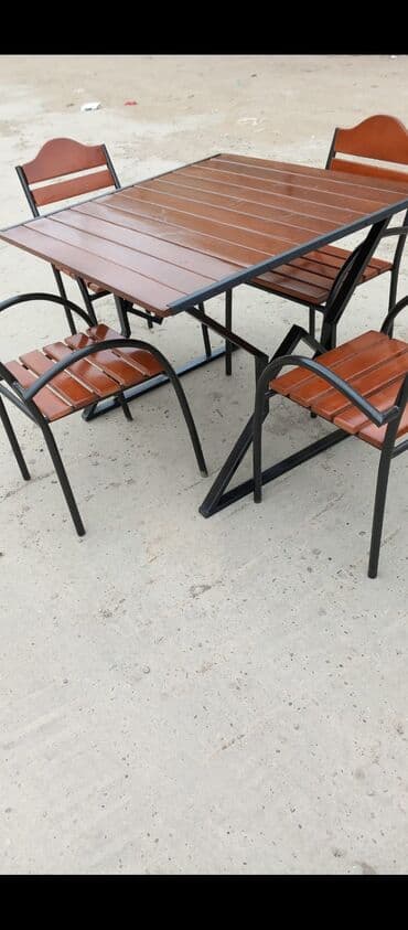 Açıq hava üçün masa dəsti - Tərkib: 1 ədəd kvadrat masa + 4 ədəd stul lalafo.az -da Açıq hava üçün masa dəsti - Tərkib: 1 ədəd kvadrat masa + 4 ədəd stul