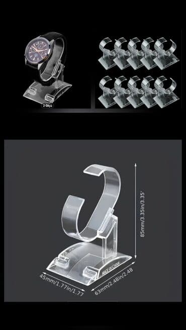 Şəffaf akril saat stendi - Material: şəffaf akril/plastik - Rəng: tam lalafo.az -da Şəffaf akril saat stendi - Material: şəffaf akril/plastik - Rəng: tam