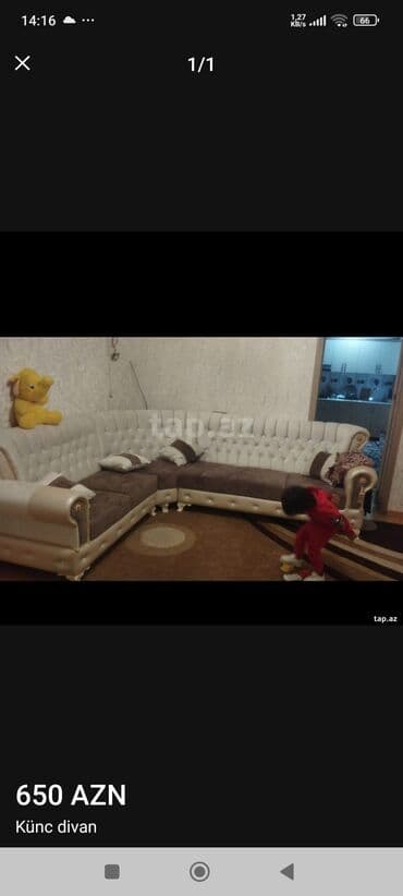 Künc divan, Parça, Çatdırılma yoxdur lalafo.az -da Künc divan, Parça, Çatdırılma yoxdur