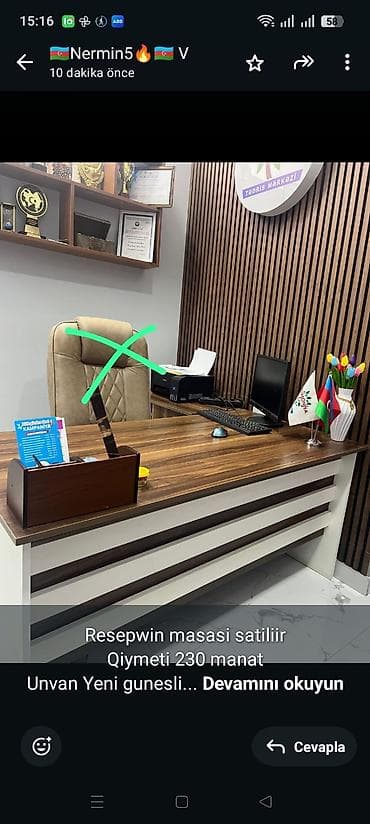 Resepwin masasi satiliir Qiymeti 230 manat Unvan Yeni gunesli lalafo.az -da Resepwin masasi satiliir Qiymeti 230 manat Unvan Yeni gunesli