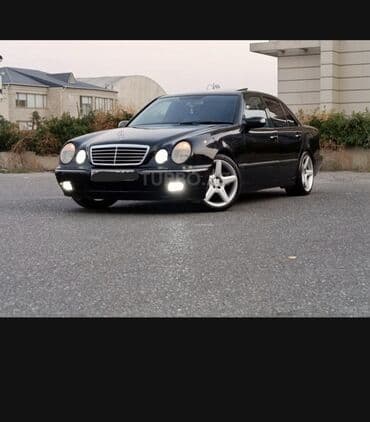 Mercedes-Benz E-Class (W210) sedan - Kuzov: qara rəng, 4 qapı, xrom lalafo.az -da Mercedes-Benz E-Class (W210) sedan - Kuzov: qara rəng, 4 qapı, xrom