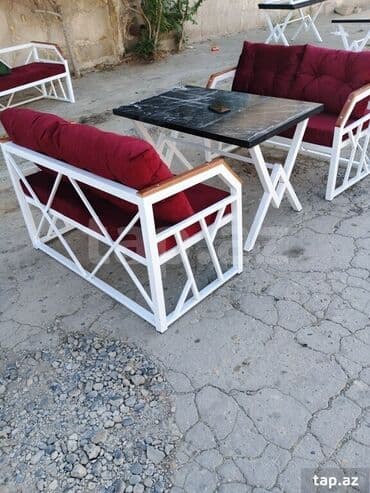 Салонная мебель на заказ: Со скамейками, Прямой стол, 4 персоны at lalafo.az — 4 Салонная мебель на заказ: Со скамейками, Прямой стол, 4 персоны — 4