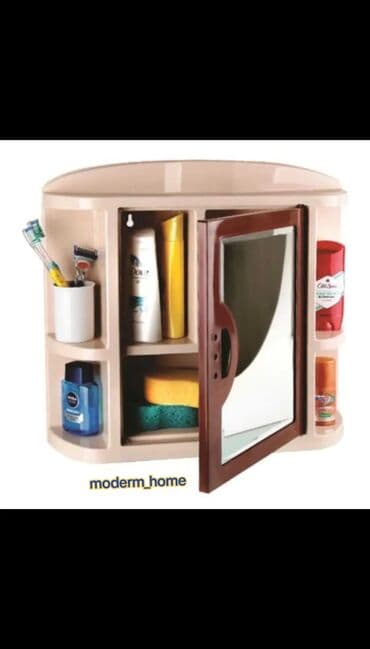 Vanna otağı üçün asılqanlı güzgülü şkaf - Material: möhkəm plastik - lalafo.az -da Vanna otağı üçün asılqanlı güzgülü şkaf - Material: möhkəm plastik -