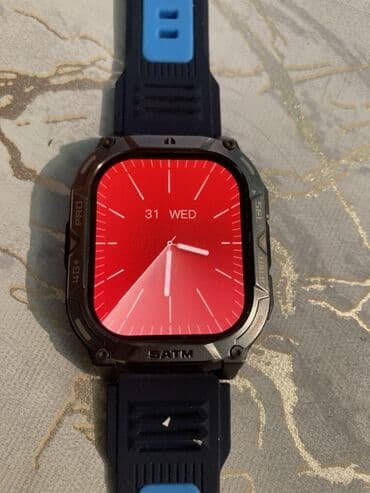 Запонки: Смарт часы, Умные, Водонепроницаемый, цвет - Голубой at lalafo.az — 4 Запонки: Смарт часы, Умные, Водонепроницаемый, цвет - Голубой — 4