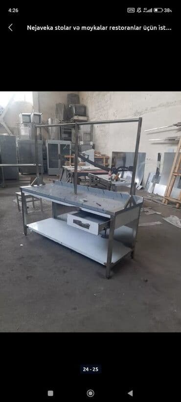 nerjavik: Ət asmaq üçün paslanmaz stollar istənilən ölçüdə yigiriq lalafo.az -da — 5 nerjavik: Ət asmaq üçün paslanmaz stollar istənilən ölçüdə yigiriq — 5