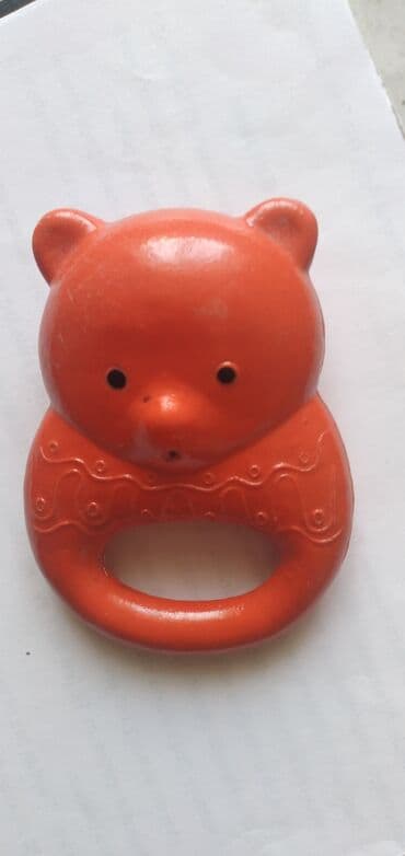 Погримушка очень старая.Целая. СССР. Мишка. Антикварная. Винтаж lalafo.az -da Погримушка очень старая.Целая. СССР. Мишка. Антикварная. Винтаж