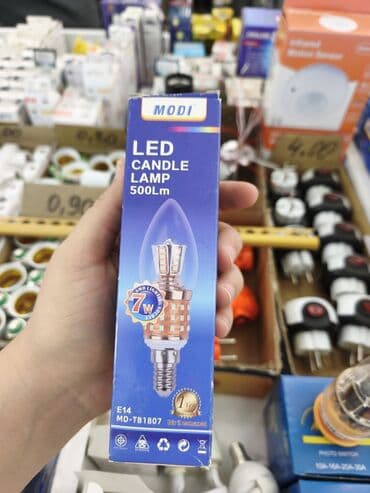 MODI LED Candle Lamp – 500 lm - Güc: 7W (SMD light source) - Patron lalafo.az -da MODI LED Candle Lamp – 500 lm - Güc: 7W (SMD light source) - Patron