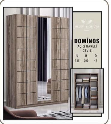 Yeni, 3 qapılı Düz dolab, Qarderob, paltar dolabı lalafo.az -da Yeni, 3 qapılı Düz dolab, Qarderob, paltar dolabı