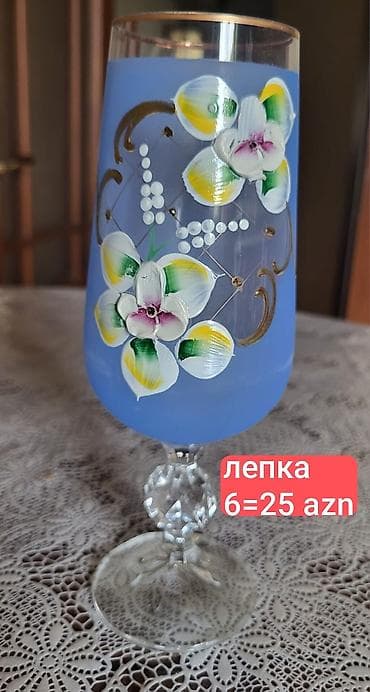 Qədəhlər, rəng - Mavi, Şüşə, 6 ədədli dəst lalafo.az -da Qədəhlər, rəng - Mavi, Şüşə, 6 ədədli dəst