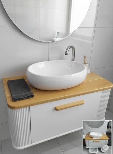 Мойдодыры: Ağ rəngdə, dəyirmi formalı keramik Çanaq dəsti. Çanaq açıq rəngli at lalafo.az — 2 Мойдодыры: Ağ rəngdə, dəyirmi formalı keramik Çanaq dəsti. Çanaq açıq rəngli — 2