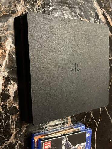 PlayStation 4 Slim, 872GB, 2.50 yenilənmə. 1 Joystick,3 disk ( Call of lalafo.az -da PlayStation 4 Slim, 872GB, 2.50 yenilənmə. 1 Joystick,3 disk ( Call of