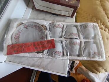 Çay dəsti, rəng - Ağ, Farfor lalafo.az -da Çay dəsti, rəng - Ağ, Farfor