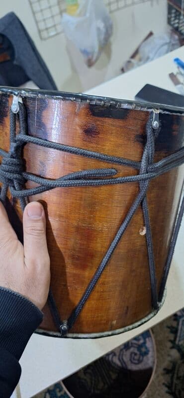 Fleytalar: Taxta korpuslu qaval/tapança (nağara) – klassik iplə gərmə sistemi - lalafo.az -da — 7 Fleytalar: Taxta korpuslu qaval/tapança (nağara) – klassik iplə gərmə sistemi - — 7