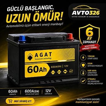 AGAT avtomobil akkumulyatoru – 60Ah Xüsusiyyətlər: - Gərginlik: 12V - lalafo.az -da AGAT avtomobil akkumulyatoru – 60Ah Xüsusiyyətlər: - Gərginlik: 12V -