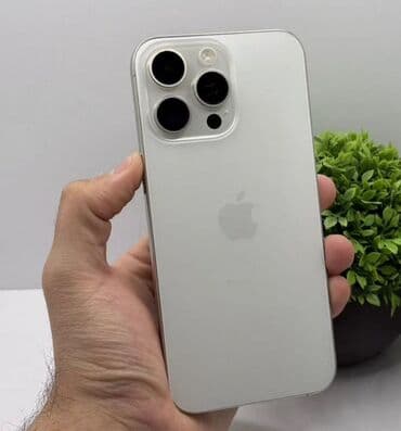 IPhone 15 Pro Max, 256 GB, Gümüşü, Face ID lalafo.az -da IPhone 15 Pro Max, 256 GB, Gümüşü, Face ID