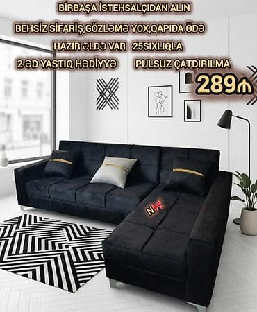 Satılır: *BİRBAŞA İSTEHSALDAN KÜNC DİVAN* Qeyd:*YENİDİR*🤍🖤 Ölçüsü lalafo.az -da Satılır: *BİRBAŞA İSTEHSALDAN KÜNC DİVAN* Qeyd:*YENİDİR*🤍🖤 Ölçüsü