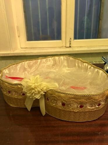 Toy-səbətlər dəsti - 2 ədəd əl işi dekorativ səbət - Məqsəd lalafo.az -da Toy-səbətlər dəsti - 2 ədəd əl işi dekorativ səbət - Məqsəd