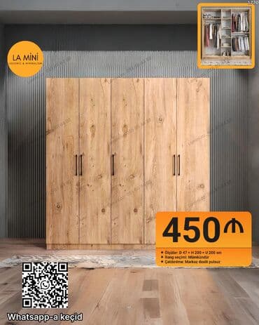 Açılan, 4 qapılı Düz dolab, Qarderob, paltar dolabı lalafo.az -da Açılan, 4 qapılı Düz dolab, Qarderob, paltar dolabı