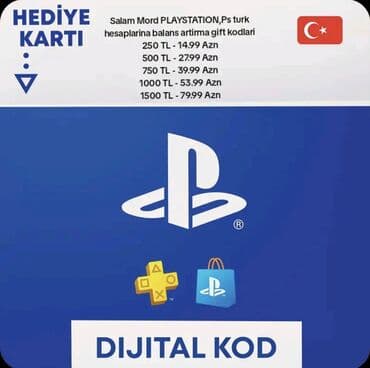 PLAYSTATION Türkiyə mağazası üçün rəqəmsal hədiyyə kartı (PSN TR) – lalafo.az -da PLAYSTATION Türkiyə mağazası üçün rəqəmsal hədiyyə kartı (PSN TR) –