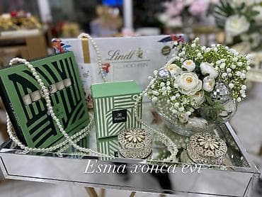 Xonça və hədiyyəlik dekor dəstləri - Şüşə və güzgü səthli, qızılı lalafo.az -da — 6 Xonça və hədiyyəlik dekor dəstləri - Şüşə və güzgü səthli, qızılı — 6