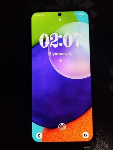 Samsung Galaxy A52, 128 GB, rəng - Mavi, Sensor, Barmaq izi, İki sim kartlı lalafo.az -da Samsung Galaxy A52, 128 GB, rəng - Mavi, Sensor, Barmaq izi, İki sim kartlı