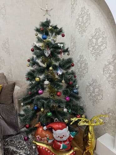 Yeni il ağacı və bəzəklər dəsti - Süni şam ağacı, təxminən 1.8m lalafo.az -da Yeni il ağacı və bəzəklər dəsti - Süni şam ağacı, təxminən 1.8m