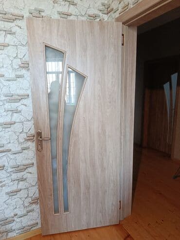 Müasir dizaynlı daxili qapı - Material: ağac teksturalı MDF/laminat lalafo.az -da Müasir dizaynlı daxili qapı - Material: ağac teksturalı MDF/laminat